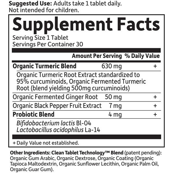 Garden of Life Organics Maximum Strength Turmeric 30 Count