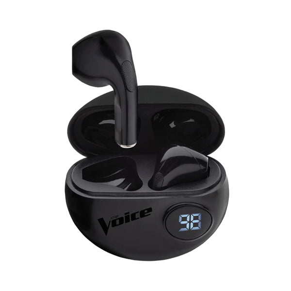 The Voice Expert True Wireless Stereo Earbuds With Power Display Black Bluetooth