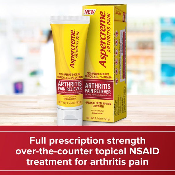 3 Pack - Aspercreme Arthritis Pain Relief Gel Anti-Inflammatory 1.76oz