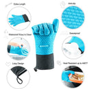 Deal Society Heat Resistant Non Slip Silicone Oven BBQ Glove 2 Pack