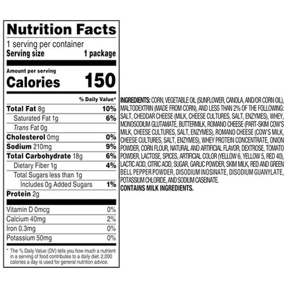 100 Pack - Doritos Nacho Cheese Flavored Tortilla Chips 1oz Bags