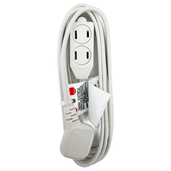 10 Pack - Total Home Slim Plug 6.5ft Three Outlet Extension Cord Total Home