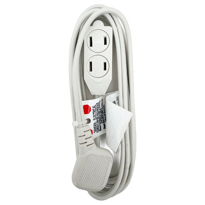 10 Pack - Total Home Slim Plug 6.5ft Three Outlet Extension Cord Total Home