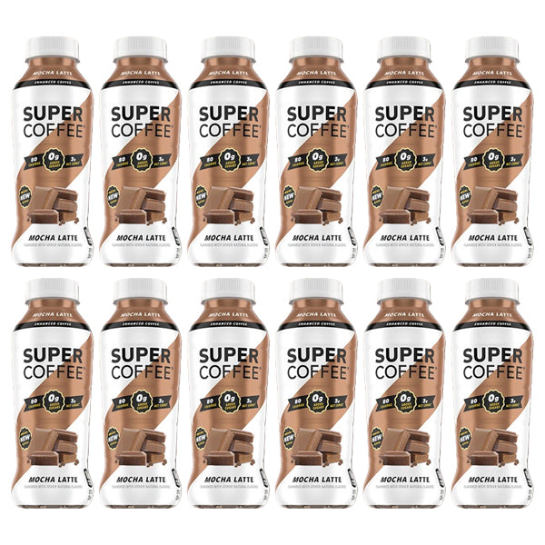 12 Pack - Kitu Super Coffee Enhanced Mocha Latte Positive Energy 12oz Kitu
