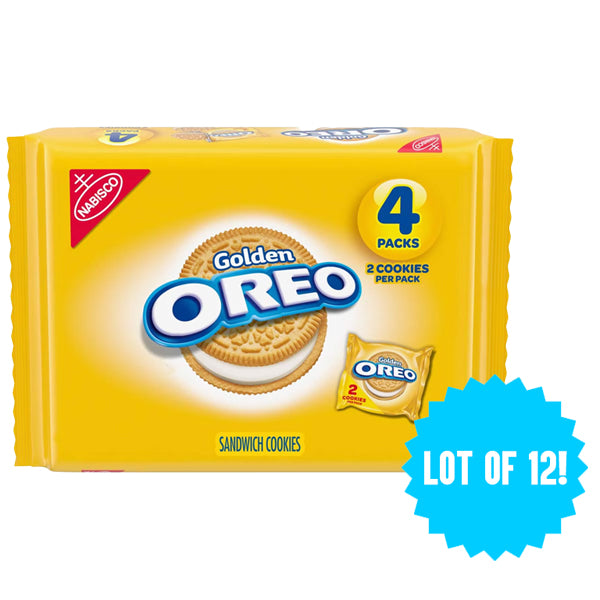 12 Pack - OREO Golden Sandwich Cookies 8 Cookies Each