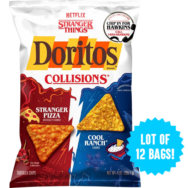 12 Pack - Doritos Collisions Stranger Pizza & Cool Ranch Chips 9oz