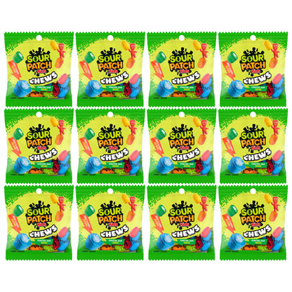 12 Pack - Sour Patch Kids Chews Soft & Chewy Candy, 2.12oz Sour Patch Kids