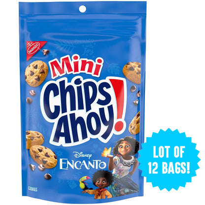 12 Pack - Chips Ahoy! Mini Chocolate Chip Cookies Snack-Sak Disney Encanto 8oz