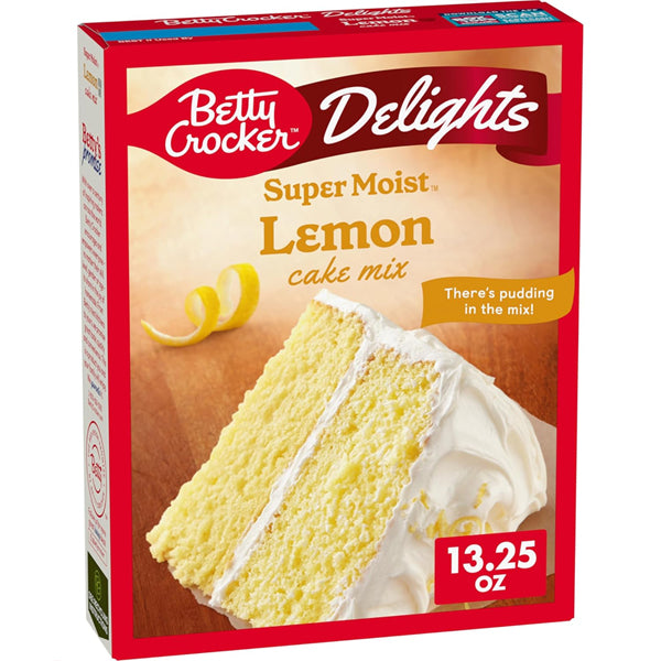 12 Pack - Betty Crocker Delights Super Moist Lemon Cake Mix 13.25oz