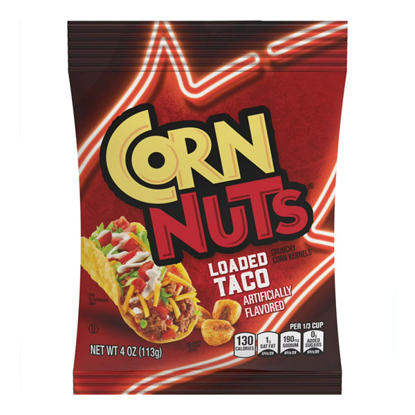 12 Pack - Corn Nuts Loaded Taco Flavored Crunchy Corn Kernels 4oz