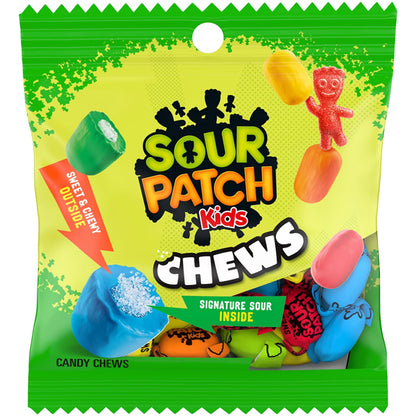 12 Pack - Sour Patch Kids Chews Soft & Chewy Candy, 2.12oz Sour Patch Kids