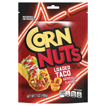 12 Pack - Corn Nuts Loaded Taco Flavored Crunchy Corn Kernel Snack 7oz