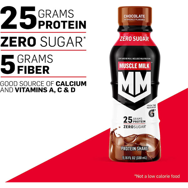 12 Pack - Muscle Milk Genuine Protein Shake Vanilla Creme 11.16 oz