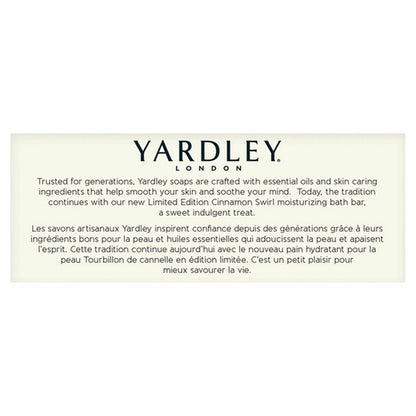 6 Pack - Yardley London Limited Edition Cinnamon Swirl Moisturizing Bath Bar 4oz