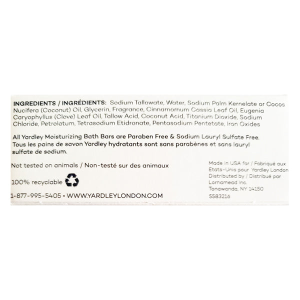 6 Pack - Yardley London Limited Edition Cinnamon Swirl Moisturizing Bath Bar 4oz