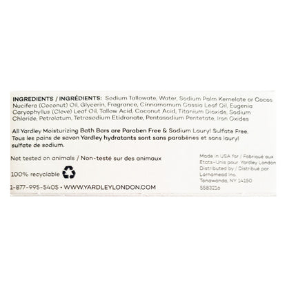 6 Pack - Yardley London Limited Edition Cinnamon Swirl Moisturizing Bath Bar 4oz