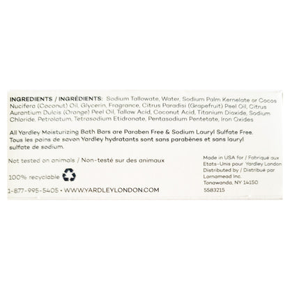 6 Pack - Yardley London Limited Edition Frosted Cranberry Moisturizing Bath Bar 4oz
