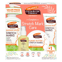 Palmer's Cocoa Butter Formula Pregnancy Skin Care Kit for Stretch Marks and Scars 4 Piece Full Size Set Palmer's