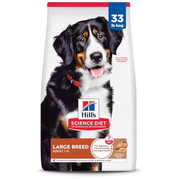 Hill's Science Diet Adult 1-5 Large Breed Recipe Dry Dog Food Lamb Meal & Brown Rice 33lb Hill's Science Diet