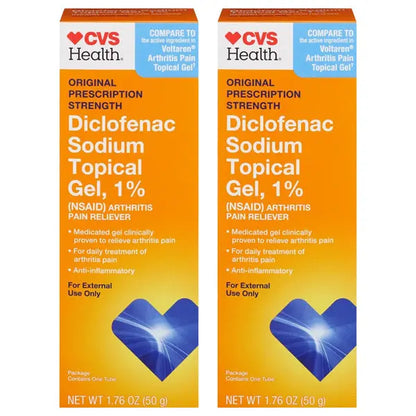 2 Pack - CVS Health Diclofenac Sodium Topical Gel 1% 1.76oz CVS