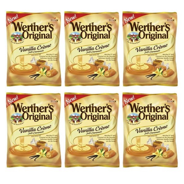 6 Pack - Werther's Original Vanilla Creme Soft Caramels 4.51oz