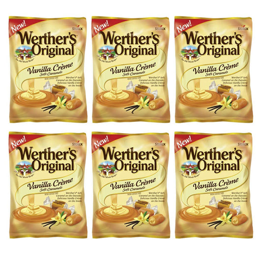 6 Pack - Werther's Original Vanilla Creme Soft Caramels 4.51oz