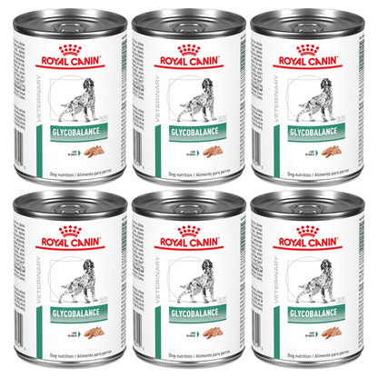 6 Pack - ROYAL CANIN Veterinary Diet Canine Glycobalance Adult Loaf in Sauce Dog Food 13.4oz Royal Canin