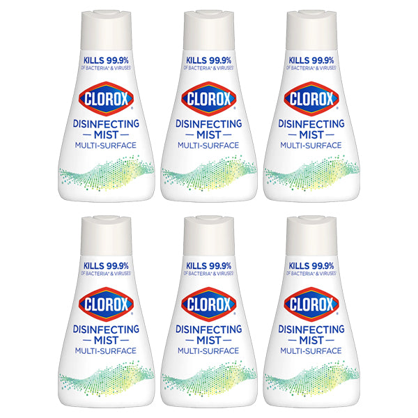 6 Pack - Clorox Disinfecting Mist Refill Multi Surface Eucalyptus Peppermint 10oz