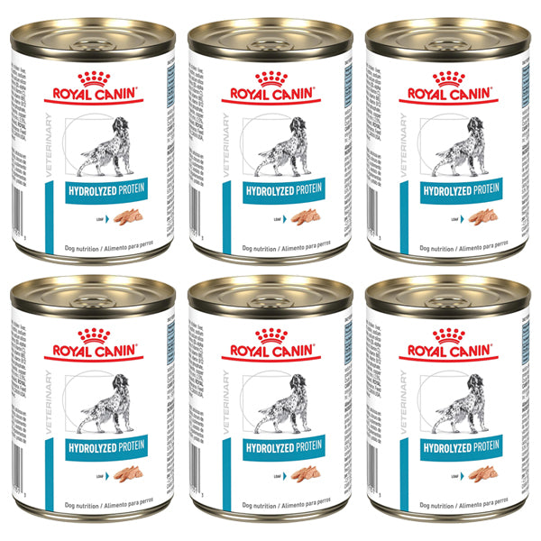 6 Pack - ROYAL CANIN Veterinary Diet Canine Hydrolyzed Protein Adult Loaf Dog Food 13.7oz Royal Canin