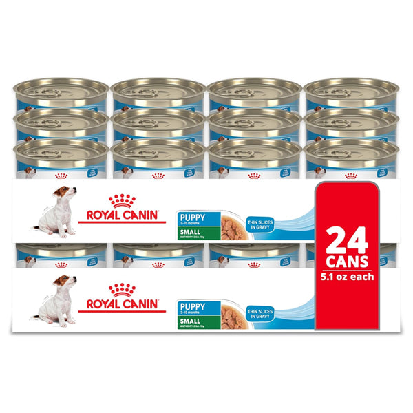 24 Pack - Royal Canin Small Puppy Thin Slices in Gravy Wet Dog Food 5.1oz