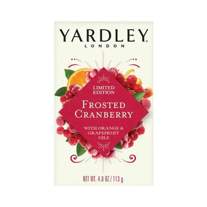 24 Pack - Yardley London Limited Edition Frosted Cranberry Moisturizing Bath Bar 4oz Wholesale Bundle Yardley
