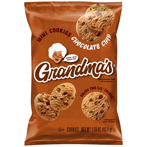24 Pack - Grandma's Mini Chocolate Chip Cookies 1.55oz Grandma's