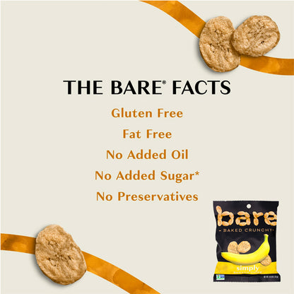 24 Pack - Bare Baked Crunchy Simply Banana Chips 0.53oz