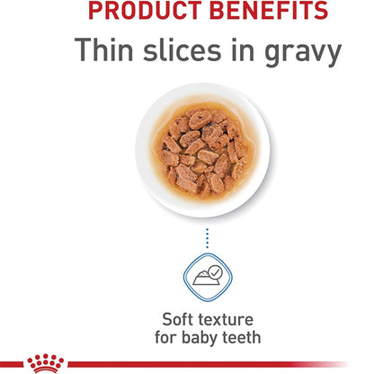 24 Pack - Royal Canin Small Puppy Thin Slices in Gravy Wet Dog Food 5.1oz