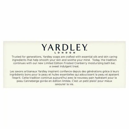 24 Pack - Yardley London Limited Edition Frosted Cranberry Moisturizing Bath Bar 4oz Wholesale Bundle Yardley
