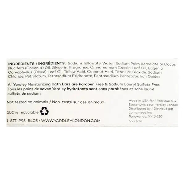 24 Pack - Yardley London Limited Edition Cinnamon Swirl Moisturizing Bath Bar 4oz Wholesale Bundle Yardley