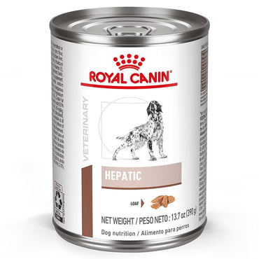 6 Pack - Royal Canin Veterinary Diet Adult Hepatic Loaf Canned Dog Food 13.7oz Royal Canin