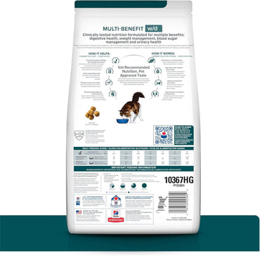 Hill's Prescription Diet w/d Multi-Benefit Dry Cat Food 8.5 Pound Bag Hill's Science Diet