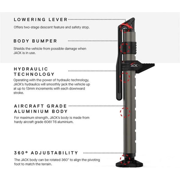 ARB Jack 1060001 48" Powerful Hydraulic Lift Recovery Jack ARB