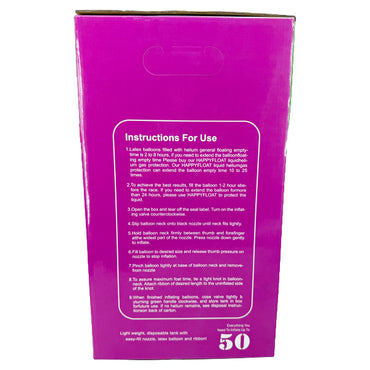Gtooapa Helium Balloon Tank Kit with 50 Balloons Gtooapa