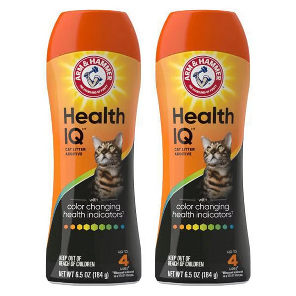 2 Pack - Arm & Hammer Health IQ Color Changing Cat Litter Additive 6.5oz