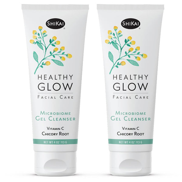 2 Pack - ShiKai Healthy Glow Microbiome Gel Face Cleanser 4oz