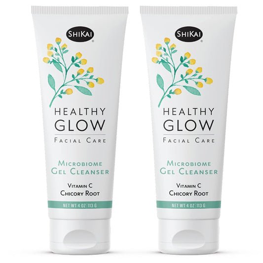 2 Pack - ShiKai Healthy Glow Microbiome Gel Face Cleanser 4oz