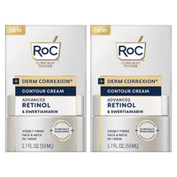 2 Pack - RoC Derm Correxion Contour Retinol Cream for Face and Neck 1.7oz RoC