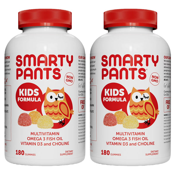 2 Pack - SmartyPants Kids Formula Multivitamin Gummies 180ct Each SmartyPants