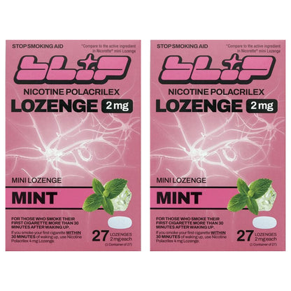 2 Pack - Blip Mint Nicotine Smoking Cessation Lozenge 2mg 27 Count