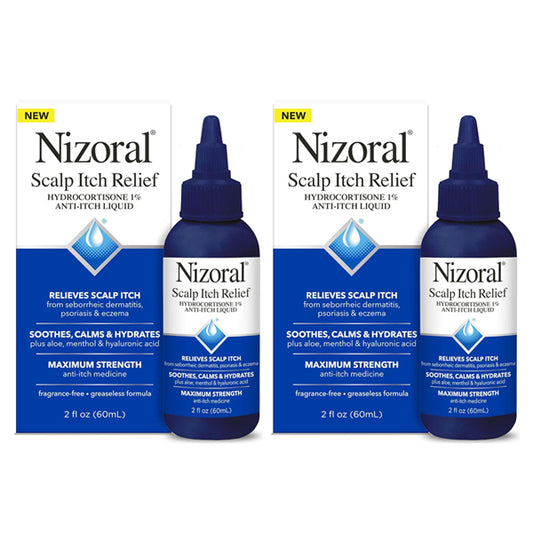 2 Pack - Nizoral Soothing Hydrating Scalp Itch Relief Liquid 2oz