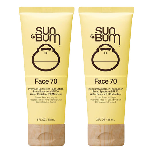 2 Pack - Sun Bum Original SPF 70 Broad Spectrum Sunscreen Face Lotion 3oz Sun Bum
