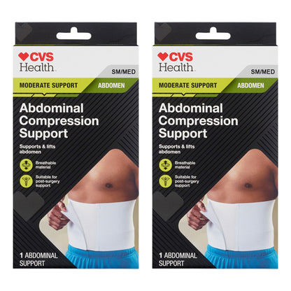 2 Pack - CVS Health Moderate Support Abdomen Compression Small/Medium CVS