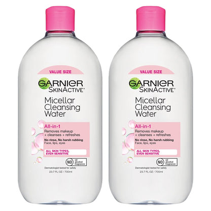 2 Pack - Garnier SkinActive Micellar Cleanser & Makeup Remover 23.7oz